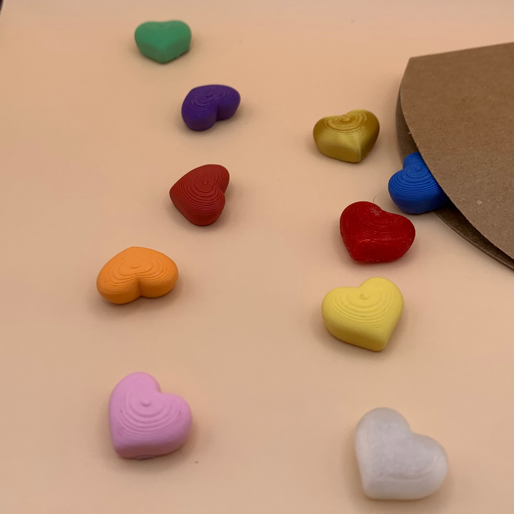 💞 Pack de 10 Cœurs Interchangeables – P’TIPOTE Messager